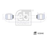 FEBI BILSTEIN 183040 Brat/bieleta suspensie stabilizator