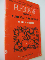 Pledoarie pentru o alimentatie rationala - Feraru Nicolae foto