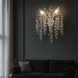 Aplica Led Cu Cristale K9, 2 Surse X E14, Finisaj Auriu, &Oslash;30 Cm