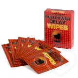 6 Servetele Anti-Ejaculare Bull Power Wipes Delay#