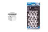 Set capace prezoane roti 19 mm crom J-TEC, set 21 buc, protectie anticoroziune, aspect estetic pentru jante din otel si aluminiu