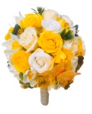 Buchet de Flori EVENTISSIMI - Trandafiri Alb Galben, Eventissimi&reg;
