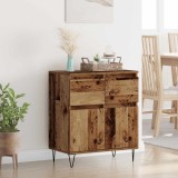 vidaXL Bufet Lemn Vechi 60 x 35 x 70 cm Lemn Ingineresc și Fier 881732