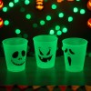 Set Pahare Plastic, Glow in the Dark, Cranii, 3 Bucăți, Oem