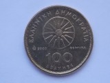 Moneda Grecia 100 Drahme 2000, Numismatica, Colectie Proprie, Stare Buna (Vezi Foto)