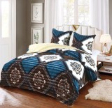 Cumpara ieftin Lenjerie Pat Cocolino Taffy Co029, Microfibra Plusata, 3 Piese, , Albastru, Maro