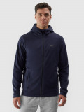 Polar regular cu glugă pentru bărbați - bleumarin, 4F Sportswear