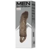 BAILE - PENIS EXTENDER COVER WITH STRAP FOR TESTICLES BLACK 13.5 CM, BAILE FOR HIM