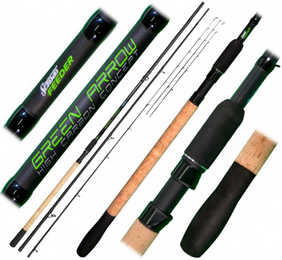 Sensas Lansetă Green Arrow Feeder 3,6m/50-90g foto