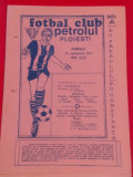 Program meci fotbal PETROLUL PLOIESTI - FC CONSTANTA (18.09.1977)