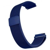 Cumpara ieftin Curea tip Milanese Loop, compatibila Huawei Watch GT 2 46mm, telescoape QR, Albastru