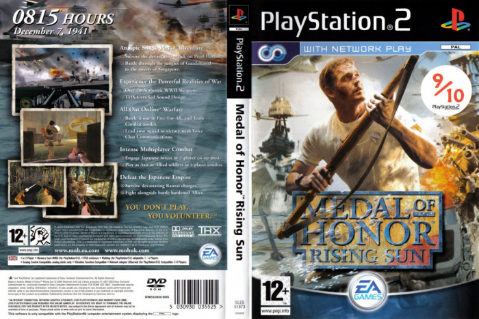 Joc PS2 Medal Of Honor RISING SUN - PlayStation 2 de colectie