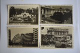 Patru fotografii vechi dupa carti postale cu Bucuresti