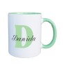 Cana maner verde personalizata prenume Daniela, INOVATIX&reg;. 330ml, Oem