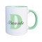 Cana maner verde personalizata prenume Daniela, INOVATIX&reg;. 330ml