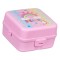Cutie de pr&acirc;nz pentru copii, compartimentată, plastic, roz, 13,5 x 13 x 8 cm, 1100 ml