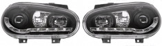 Set faruri tuning VW Golf 4 (Hatchback + Combi) 08.1997-09.2006, si Golf 4 CABRIOLET (1EXO) 04.1998-10.2003 BestAutoVest partea Dreapta+Stanga daytim