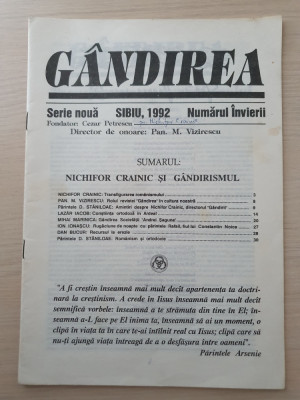 gandirea 1992-revista legionara-prima aparitie a revistei,nr.1,aresnie boca foto