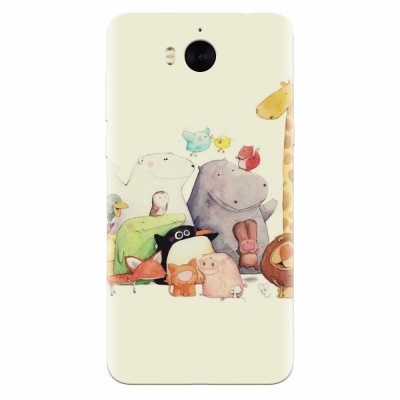 Husa silicon pentru Huawei Y6 2017, Cute Cartoon Animals foto