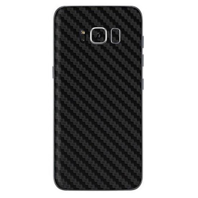 Set Folii Skin Acoperire 360 Compatibile cu Samsung Galaxy S8 Plus - ApcGsm Wraps Carbon Black foto