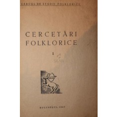 CERCETARI FOLKLORICE