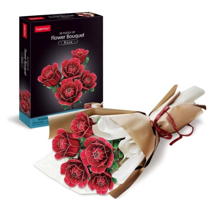 Cubic Fun - Buchet de Trandafiri 3D 265 piese