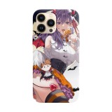 Husa compatibila cu Apple iPhone 12 model Hallowen, Silicon, TPU, Viceversa, Transparent, Carcasa