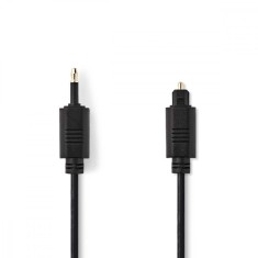 Cablu optic Nedis TosLink tata - mini optic 3.5 mm tata 2m negru foto