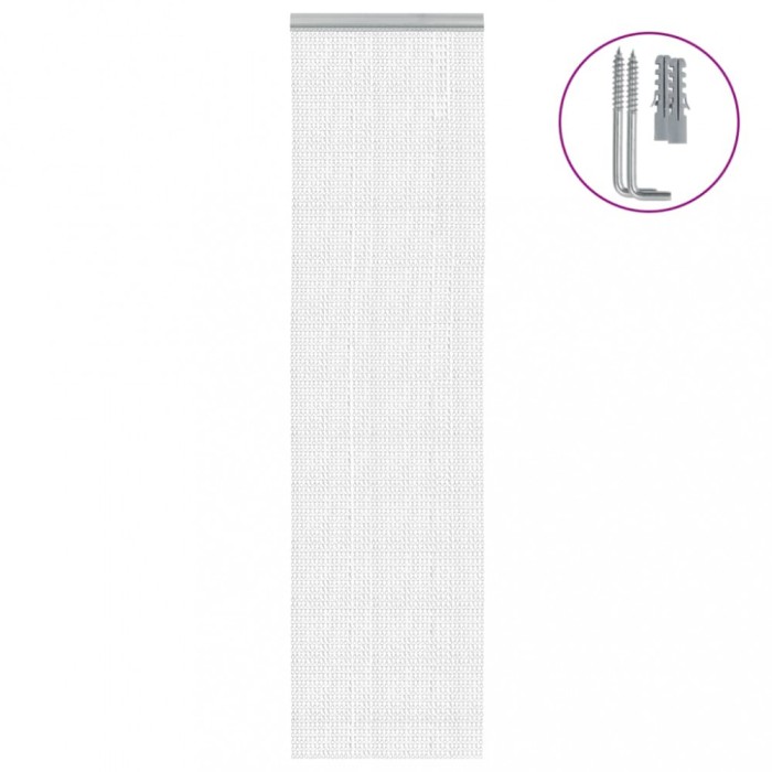 vidaXL Paravan de ușă cu lanț, 56x202 cm, aluminiu 4010007