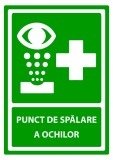 Semn pentru punct de spalare a ochilor
