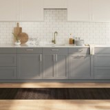 Covor dreptunghiular bambus Gossi, maro inchis, 60x500 cm, antiderapant. Ideal living, usor de curatat