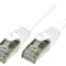 Cablu Patch Cord UTP Cat6 Ecranat Alb 10m