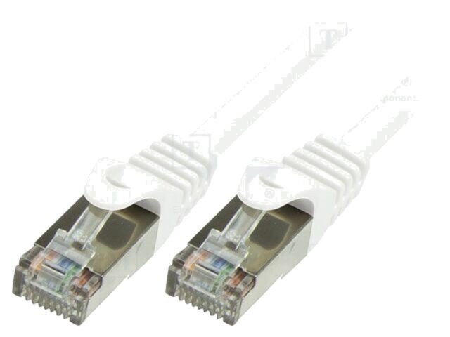 Cablu Patch Cord UTP Cat6 Ecranat Alb 10m