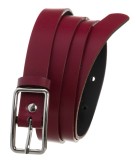 Cureaua de damă fină, elegantă, din piele naturală, cu cataramă argintie