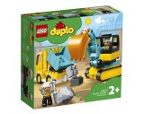 LEGO&reg; DUPLO - Camion si excavator pe senile 10931, 20 piese, Resigilat, Grad A
