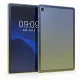 Husa pentru tableta Samsung Galaxy Tab S6 Lite (2022), Kwmobile, Albastru/Galben, Silicon, 52242.04