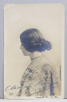 EMIL GARLEANU CATRE ELIZA XENOPOL * , CARTE POSTALA ILUSTRATA , MONOCROMA, PORTRET DE TANARA , CIRCULATA , CLASICA , 1902 , COLTUL DIN STANGA SUS LIP foto