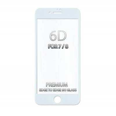 Set 4 folii de protectie pentru telefon Apple iPhone 7 sau 8 Alb foto