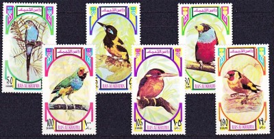 DB1 Ras al Khaima Fauna Pasari 6 v. MNH foto