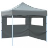 VidaXL Cort de petrecere pliabil, 2 pereți laterali, antracit, 3 x 3 m