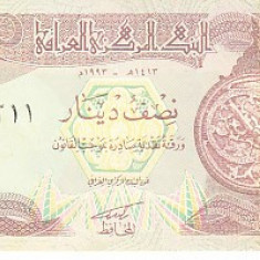 M1 - Bancnota foarte veche - Iraq - 1/2 dinar (half dinar)