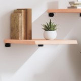 VidaXL Poliță de perete, 40x60x(2-4) cm, lemn masiv de stejar netratat