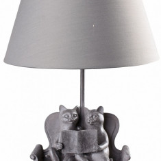 Lampa de masa cu doua pisicute care citesc CW614