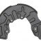 Protectie stropire disc frana Audi A4 (B6), 11.2000-11.2004, fata, Stanga, metal