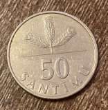 C50 - Moneda foarte veche - Letonia - 50 santimu - 1992, Europa