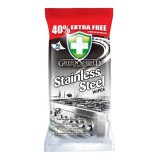 Servetele umede, Green Shield, Stainless Steel, 70 bucati