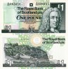 Scotia 1 Pound 2001 UNC Bancnota Neagra Colecție Numismatică