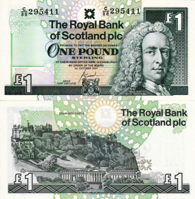SCOTIA 1 pound 2001 UNC!!! foto