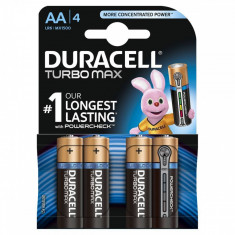 Baterie Duracell Turbo Max AA LR06 4buc Negru foto