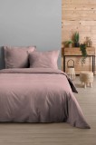 Cearsaf De Pilota Eden Pat Dublu King Size 260x240cm, Culoare Roz Pudra, 100% Bumbac Oeko Tex